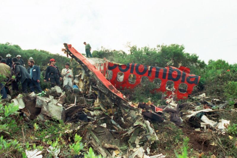 В 1989 году по указанию наркобарона Пабло Эскобара взорвали Boeing 727