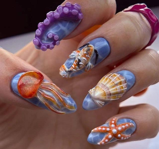 Seafood Buffet Nails&nbsp;&mdash; самый креативный маникюр июля